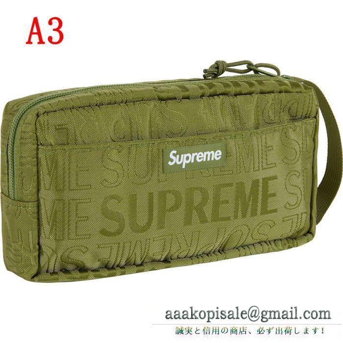 Organizer pouch 2019大人気 supreme 活躍のバッグ 4色可選おしゃれ度をupする新着