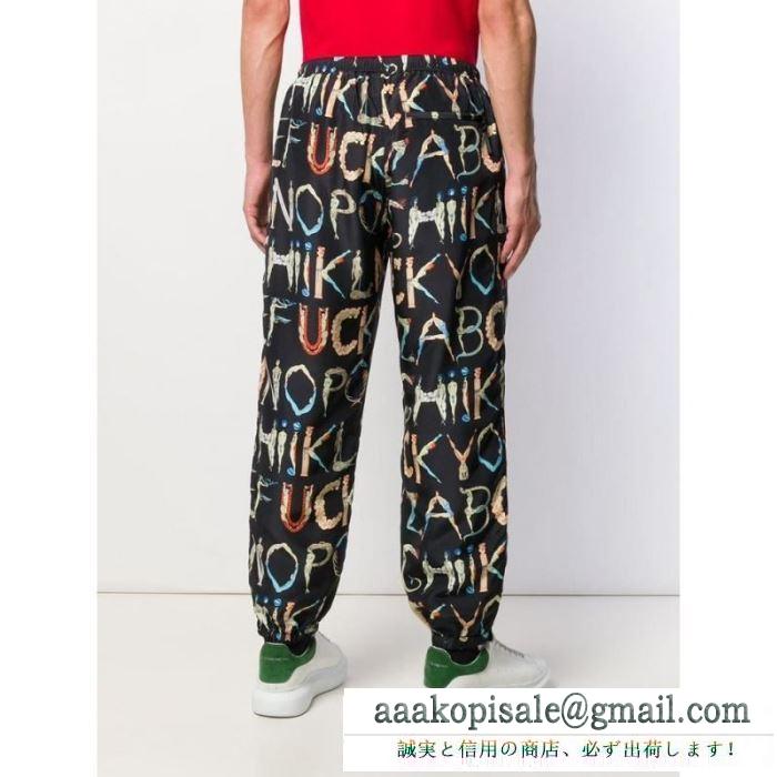 スエットパンツ 幅広い着ができる優れた 2019春夏は人気定番 upreme alphabet silk pant