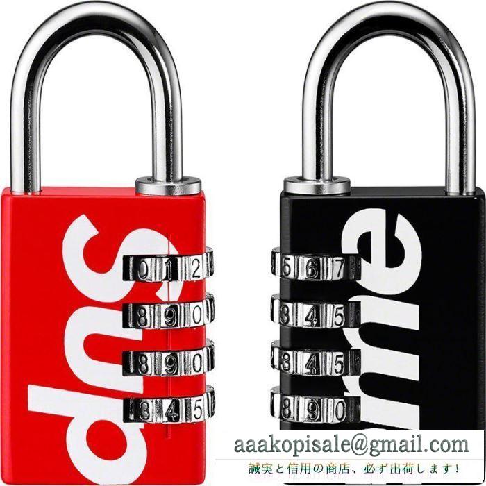 暗号錠 2色可選 厳選した supreme 19ss master lock numeric 流行スタイル2019春夏新作