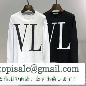 大人買い必須なこの春夏 季節感もプラス2019新作 ヴァレンティノ valentino 長袖tシャツ 2色可選