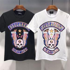 半袖Tシャツ 春夏シーズン継続トレンド新着 2色可選 2019SS新ブーム ディースクエアード 今季は色を使った注目新品 DSQUARED2 人気にも火をつけて_ディースクエアード DSQUARED3_ブランド コピー 激安(日本最大級)