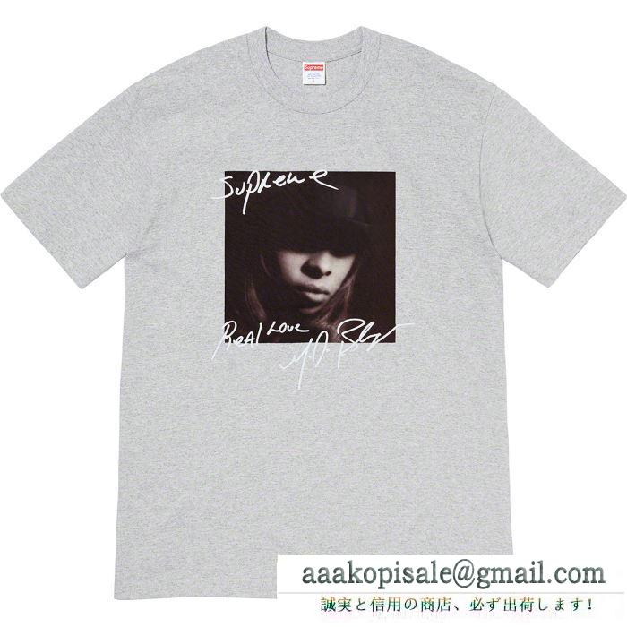 寒い季節にぴったり 4色可選 tシャツ/半袖 supreme 19fw mary.j blige tee 活躍するトレンドアイテム