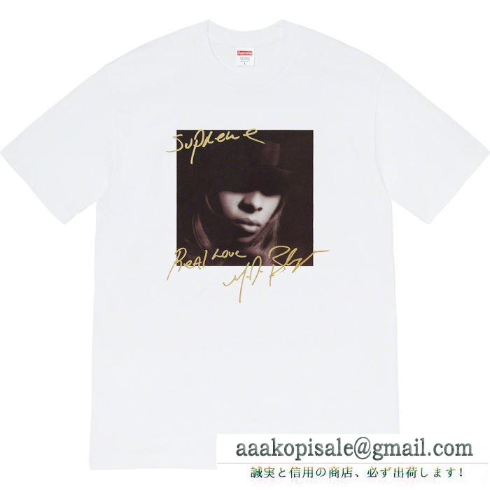 寒い季節にぴったり 4色可選 tシャツ/半袖 supreme 19fw mary.j blige tee 活躍するトレンドアイテム