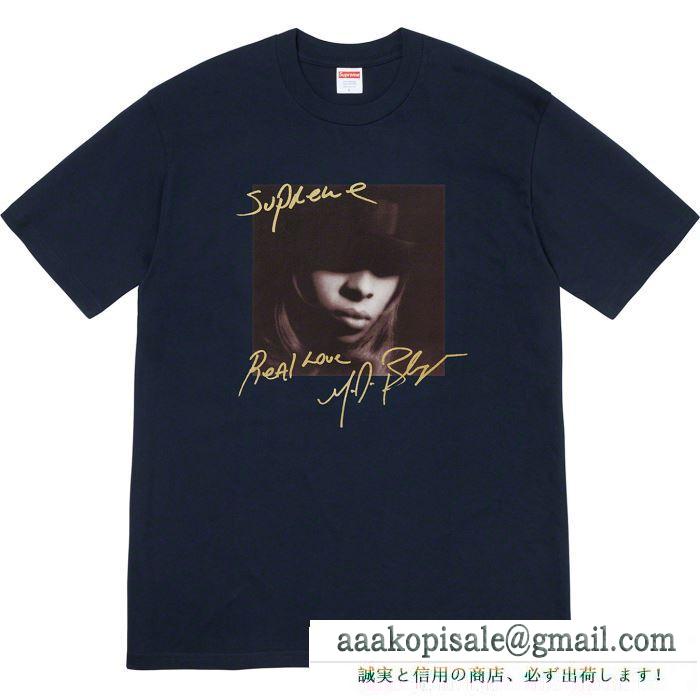 寒い季節にぴったり 4色可選 tシャツ/半袖 supreme 19fw mary.j blige tee 活躍するトレンドアイテム