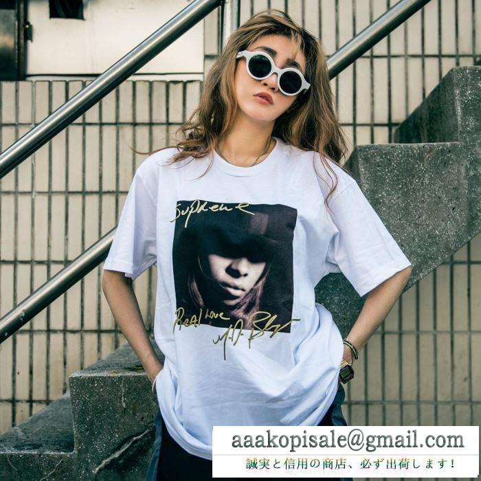 寒い季節にぴったり 4色可選 tシャツ/半袖 supreme 19fw mary.j blige tee 活躍するトレンドアイテム