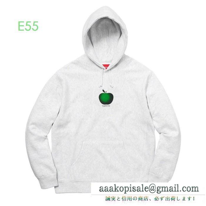Supreme 19aw apple hooded sweatshirt 苹果logo 冬の最旬コーデに仕上げる 2色可選 サイズのよさを感じる新作 パーカー