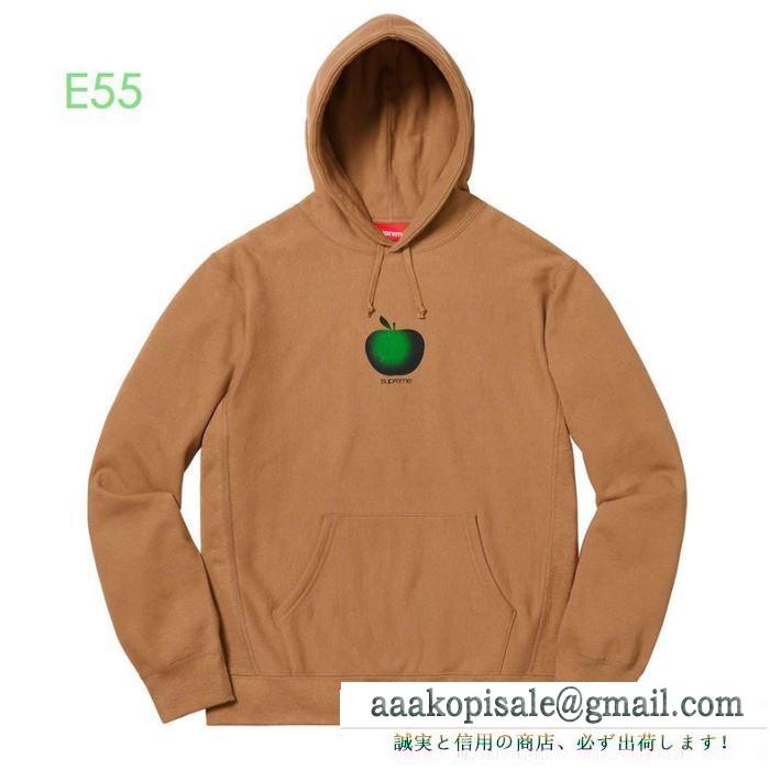 Supreme 19aw apple hooded sweatshirt 苹果logo 冬の最旬コーデに仕上げる 2色可選 サイズのよさを感じる新作 パーカー