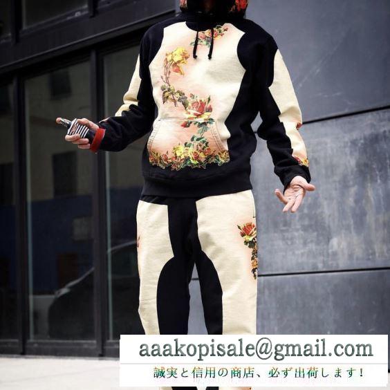 今シーズンもトレンド感溢れたコーデ supreme x jean paul gaultier floral print hooded sweatshirt 2色可選 パーカー