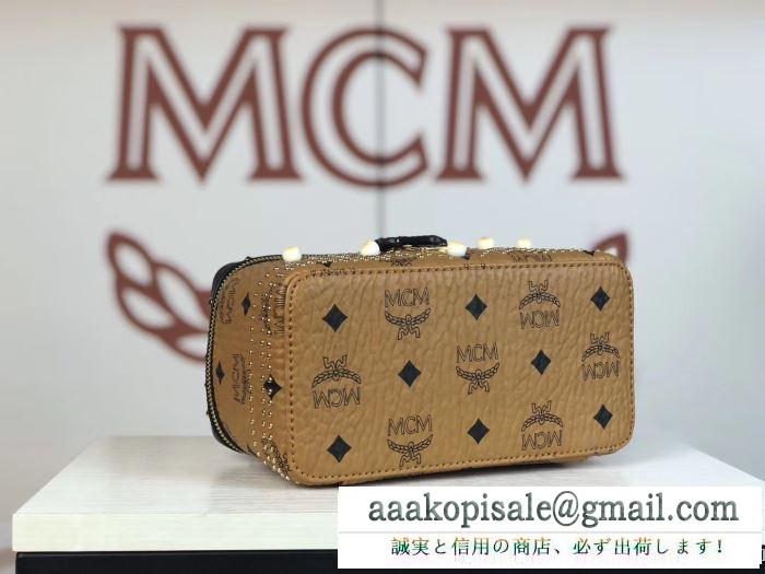 2019秋冬におすすめ着こなし エムシーエム mcm ハンドバッグ 4色可選 秋冬っぽいスタイルを作り出す