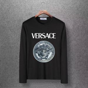 4色可選 長袖Tシャツ 2019秋冬におすすめ着こなし 秋のコーデで使いやすい ヴェルサーチ VERSACE_ヴェルサーチ VERSACE_ブランド コピー 激安(日本最大級)