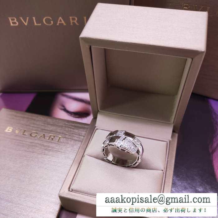 リング/指輪 華やかに魅せる秋冬コーデ ブルガリ 肌寒い季節に欠かせない bvlgari 季節を感じた秋冬ファッション 2色可選