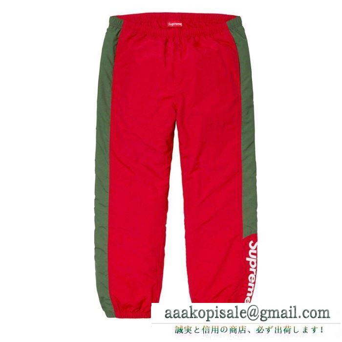 2色可選 あらゆるコーデに馴染む supreme 19fw side logo track pant シュプリーム supreme スエットパンツ