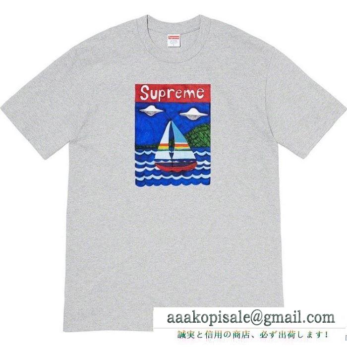 春夏のお出かけを軽快に  多色可選 半袖Tシャツ 大人の軽やか春夏コーデ シュプリーム SUPREME