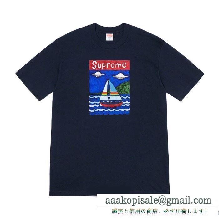 春夏のお出かけを軽快に  多色可選 半袖Tシャツ 大人の軽やか春夏コーデ シュプリーム SUPREME