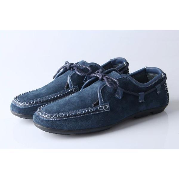 人気商品 2013-14秋冬新作 PRADA プラダ デッキシューズ スエード 靴 NAVY_スニーカー、靴_メンズファッション_スーパーコピーブランド激安通販 専門店  