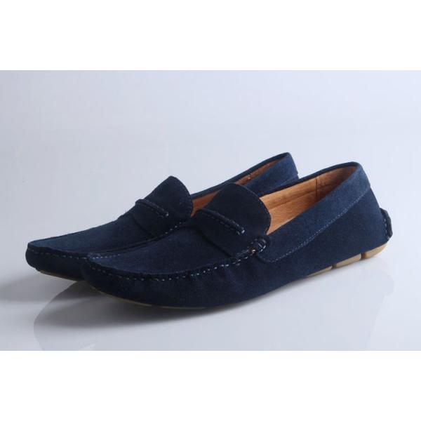 最新作 2013-14秋冬新作 PRADA プラダ デッキシューズ スエード 靴 NAVY_スニーカー、靴_メンズファッション_スーパーコピーブランド激安通販 専門店  