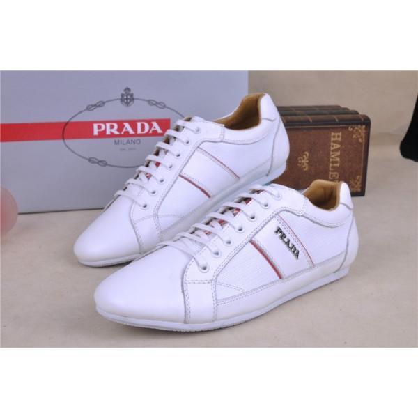 ★安心★追跡付 2013-14秋冬新作 PRADA プラダ スニーカー 靴 WHITE_スニーカー、靴_メンズファッション_スーパーコピーブランド激安通販 専門店  