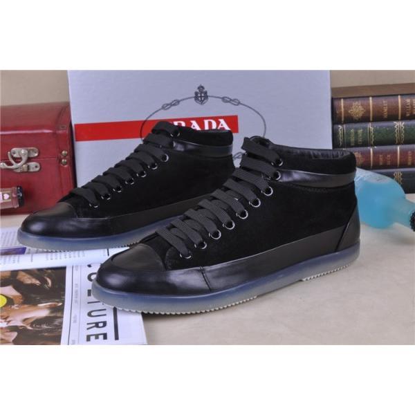 特選新作 2013-14秋冬 PRADA プラダ ショートブーツ 靴 BLACK_スニーカー、靴_メンズファッション_スーパーコピーブランド激安通販 専門店  