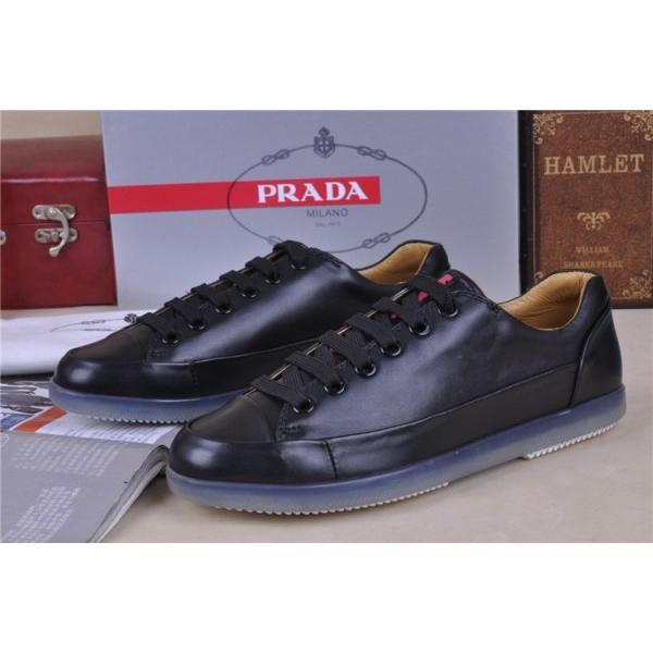人気商品 2013-14秋冬新作 PRADA プラダ スニーカー 靴 ブラック_スニーカー、靴_メンズファッション_スーパーコピーブランド激安通販 専門店  