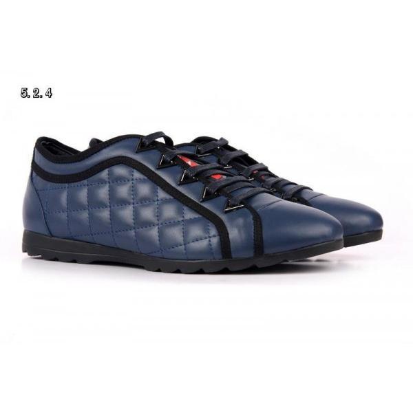 新入荷 2013-14秋冬新作 PRADA プラダ スニーカー 靴 NAVY_スニーカー、靴_メンズファッション_スーパーコピーブランド激安通販 専門店  
