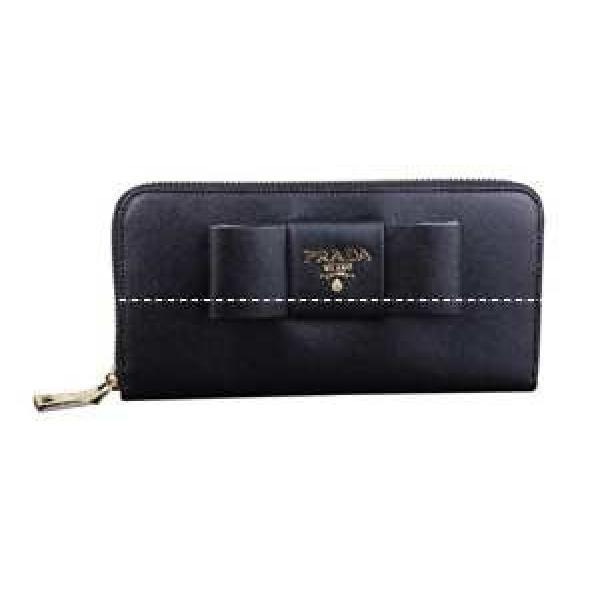 美品　プラダ【PRADA】リボンファスナー付長財布 並行輸入品 P-05B_並行輸入品_財布 レディース_スーパーコピーブランド激安通販 専門店  