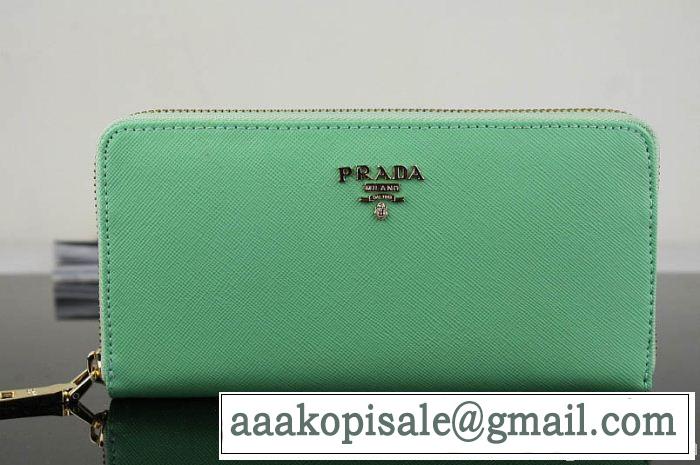 希少 2014 prada プラダース長財布