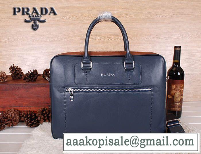 2014秋冬 prada プラダ 超レア メンズ用 手持ち&ショルダー掛け 38008-1