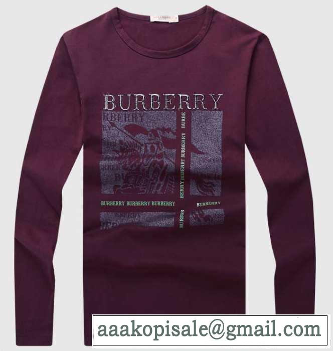 SALE開催 2014秋冬 burberry バーバリー 長袖tシャツ 4色可選