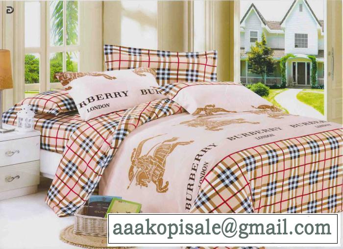 秋冬 burberry バーバリー 2014 人気商品 ユーロデザイン 寝具セット 布団カバー 4点セット
