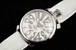 ホワイト爽やかなガガミラノ手巻きマヌアーレ48MM GaGa MILANOメンズ腕時計 501010S