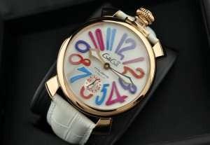  ガガミラノ腕時計 2針 機械式（手巻き）/夜光効果 マルチカラーインデックス インデックス ケース_GaGa Milano ガガミラノ_ブランド コピー 激安(日本最大級)