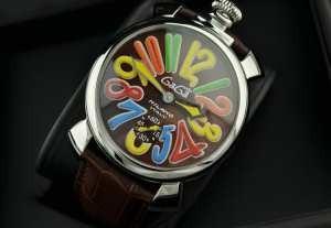  ガガミラノ腕時計 マルチカラーインデックス 2針 機械式（手巻き）/夜光効果_GaGa Milano ガガミラノ_ブランド コピー 激安(日本最大級)