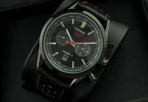 タグホイヤー 自動巻き メンズ腕時計 日付表示 月付表示 4280mm レザー BLACK_タグホイヤー TAG HEUER_ブランド コピー 激安(日本最大級)