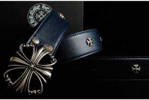 クロムハーツクラシックベルト 10インチ シルバー 3ピース ネイビーレザー 人気上昇夏 Chrome hearts メンズベルト_CHROME HEARTS クロムハーツ_ブランド コピー 激安(日本最大級)