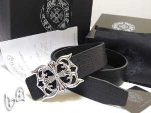 クロムハーツ 3ピースセット タロンベルト 15インチ 最高品質のChrome Hearts ブラック本革 メンズベルト_CHROME HEARTS クロムハーツ_ブランド コピー 激安(日本最大級)