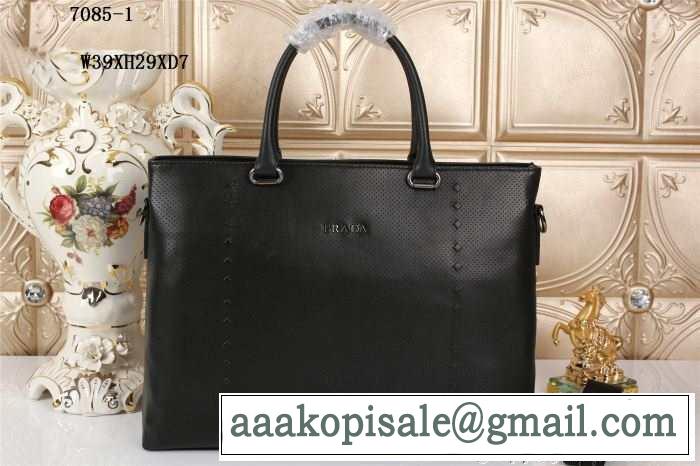 PRADA プラダ 2014 格安！メンズ用 手持ち&ショルダー掛け 7085-1