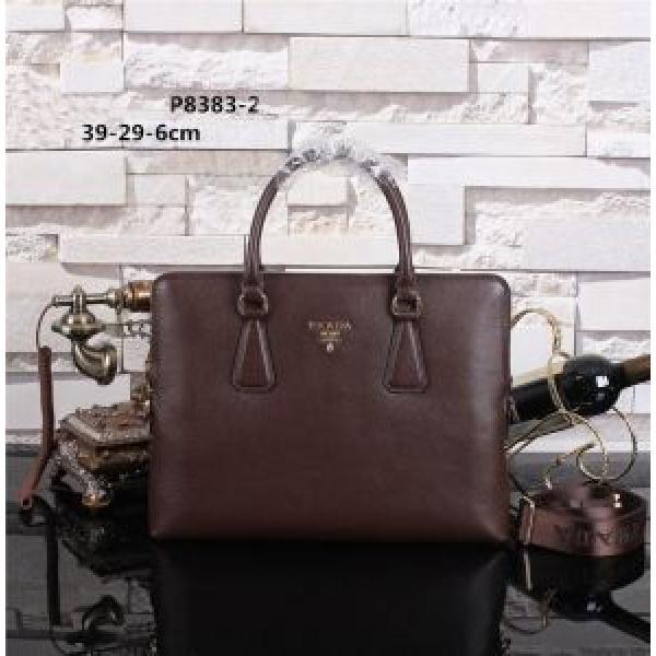 2014 超人気美品◆PRADA プラダ メンズ用 手持ち&ショルダー掛け P8383-2_プラダ メンズバッグ_バッグ メンズ_スーパーコピーブランド激安通販 専門店  