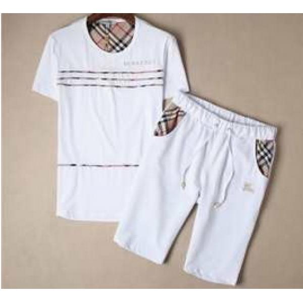 ブランド コピー激安　2015 美品！BURBERRY バーバリー 半袖Tシャツ 上下セット 2色可選_半袖Tシャツ_メンズファッション_スーパーコピーブランド激安通販 専門店  