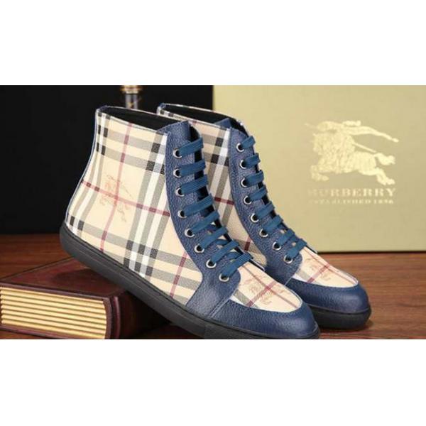 大特価　2015 BURBERRY バーバリー ハイカットスニーカー　最もポップ_スニーカー、靴_メンズファッション_スーパーコピーブランド激安通販 専門店  