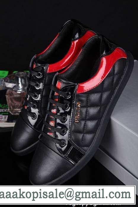 早い者勝ち PRADA プラダ 2015  モデル愛用　スニーカー 3色可選