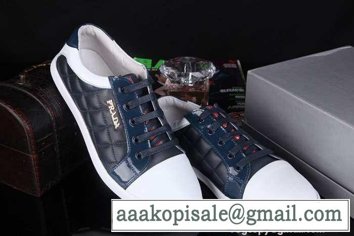 早い者勝ち PRADA プラダ 2015  モデル愛用　スニーカー 3色可選
