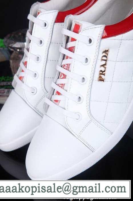 早い者勝ち PRADA プラダ 2015  モデル愛用　スニーカー 3色可選