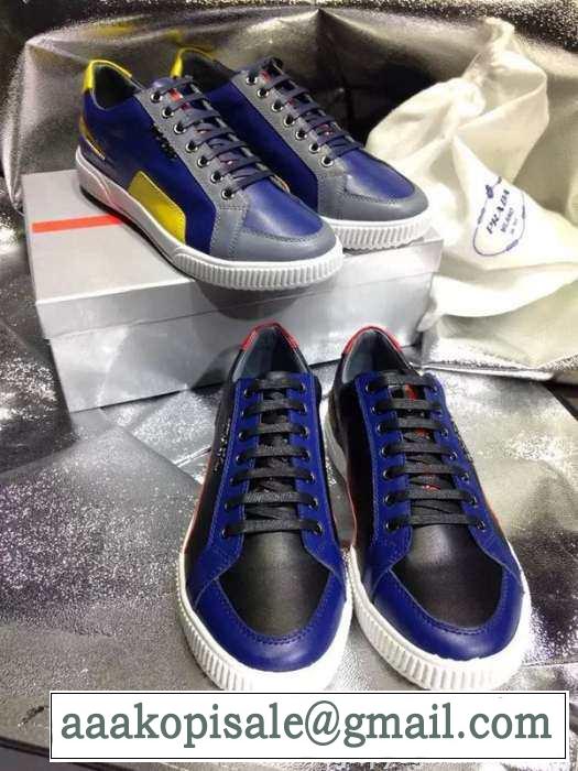 完璧な欧米韓流/雑誌  PRADA プラダ カジュアルシューズ 2色可選