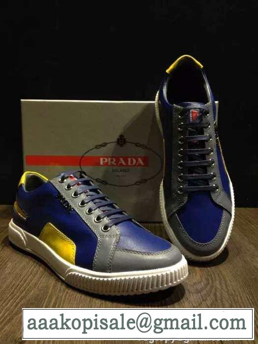 完璧な欧米韓流/雑誌  PRADA プラダ カジュアルシューズ 2色可選
