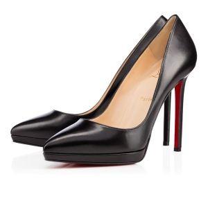 大特価！ルブタンピガールプラットハイヒールパンプスブラック Louboutin Pigalle Plato 120mm