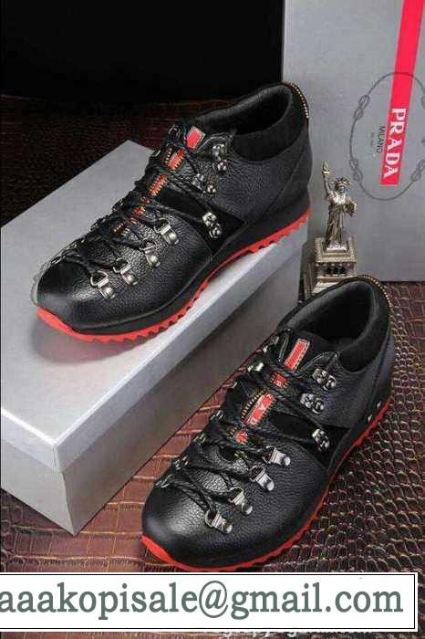 ランニングシューズの名作！ 2015 PRADA プラダ ランニングシューズ 靴の滑り止め 3色可選
