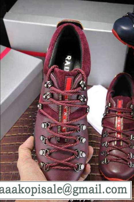 ランニングシューズの名作！ 2015 PRADA プラダ ランニングシューズ 靴の滑り止め 3色可選