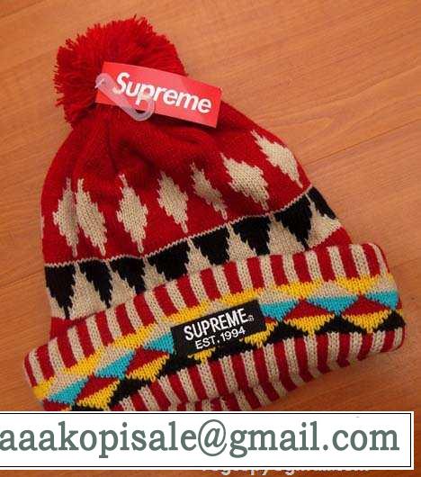 値下げる　 2015秋冬 SUPREME シュプリーム 素敵なニット帽 2色可選