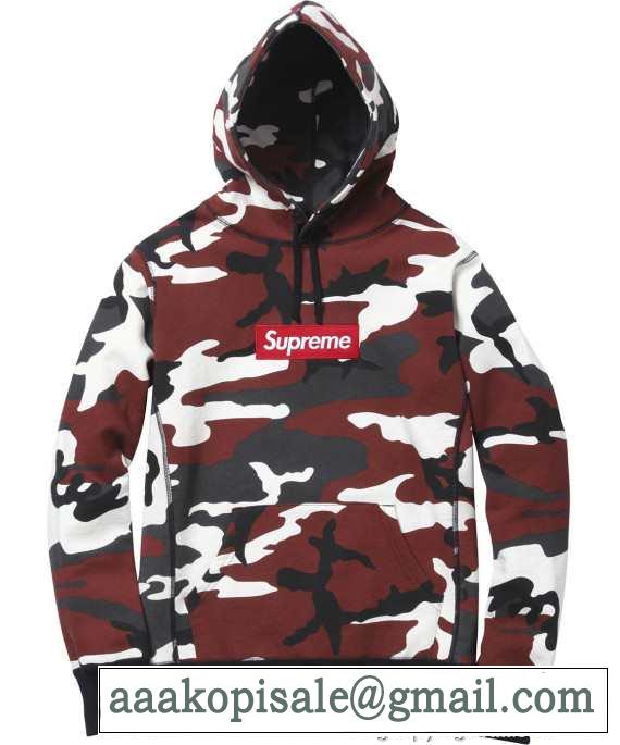 存在感抜群 2015秋冬 SUPREME シュプリーム 人気販売　プルオーバーパーカー 迷彩