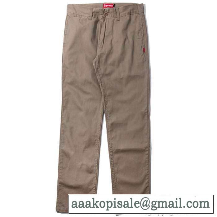 伸縮性があり　 2015秋冬 supreme シュプリーム肌触りが優しく チノパン 3色可選